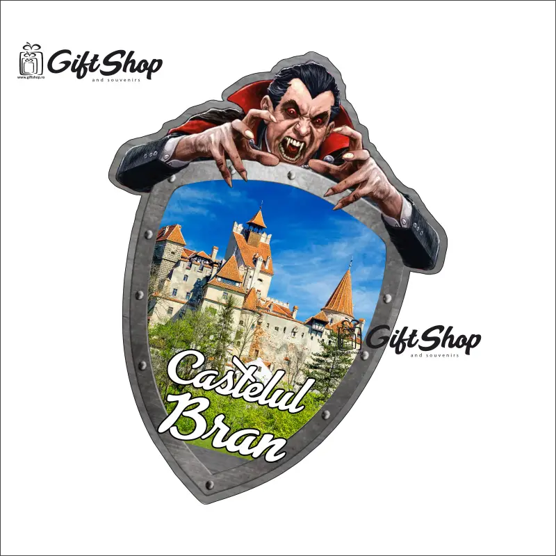 Castelul bran, dracula, romania, magnet frigider   mgs136